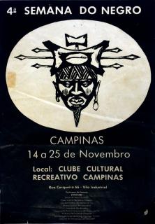 Cartaz e programação IV Semana do Negro na Arte e Cultura