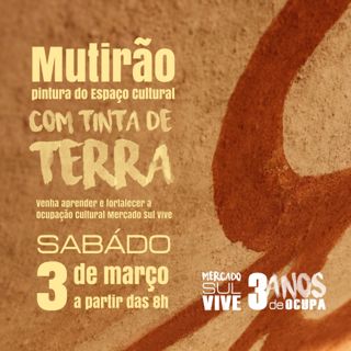Mutirão de Pintura com Tinta de Terra