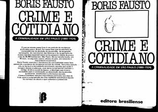 Boris Fausto - Crime e Cotidiano