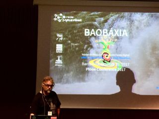 Palestra sobre Baobáxia na conferência de Plone