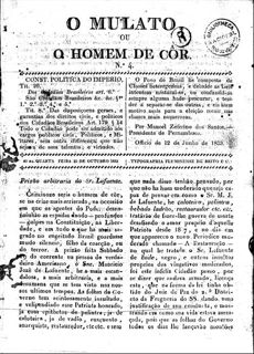 Exemplar do Jornal "O Homem de Cor" (1833)