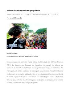 Professor da Unicamp anticotas