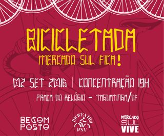 Cartaz - Bicicletada Mercado Sul Vive