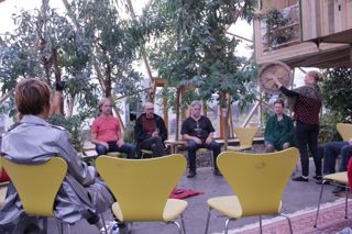 Encontro de tecnoxamanismo em Dome of Visions, Aarhus, Dinamarca