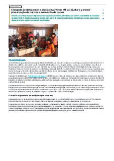 Chegada de datacenter a aldeia xavante