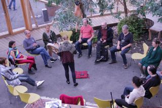Encontro de tecnoxamanismo em Dome of Visions, Aarhus, Dinamarca