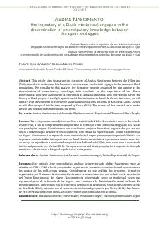 ABDIAS NASCIMENTO: The trajectory of a Black intellectual engaged in the dissemination of emancipatory knowledge between the 1920s and 1940s - Carlos Eduardo Vieira e Fabiola Maciel Correa