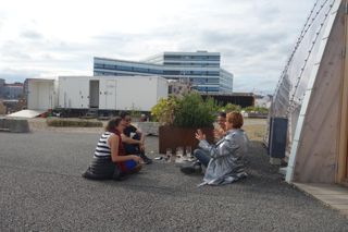 Encontro de tecnoxamanismo em Dome of Visions, Aarhus, Dinamarca