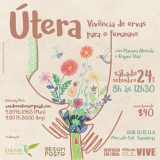 Cartaz - Oficina Vivencia de Ervas para o Feminino