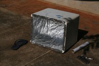 Construção de um forno solar - 06