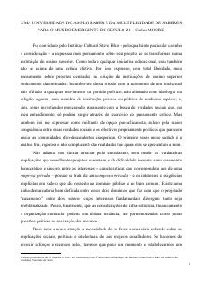 Carlos Moore - Universidade do Amplo Saber