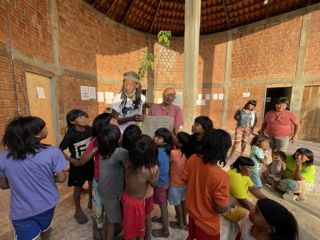 Instalação do Data Center Comunitário na aldeia Wede'rã - Território Xavante