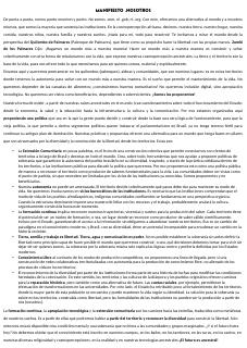Manifesto Punto Nosotros