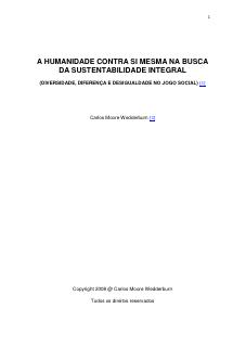 Carlos Moore - A Humanidade Contra Si Mesma